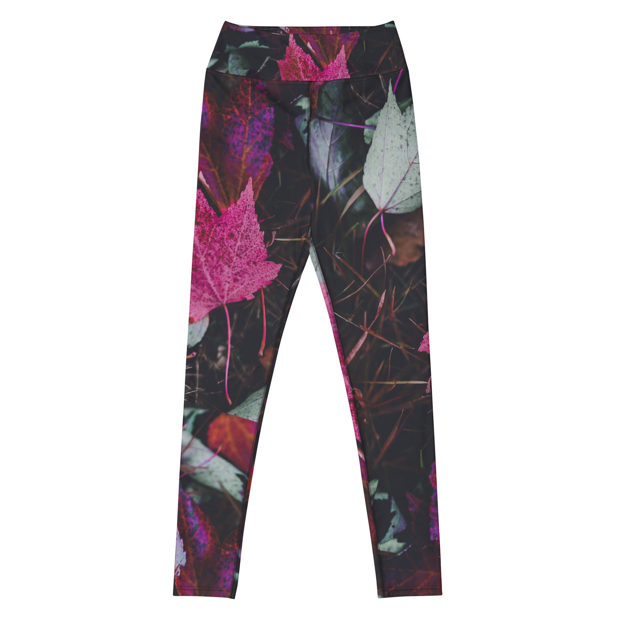 Fall Fashion Activewear Leggings. Yoga Pants. Fitness Leggings-"PurpleAutumn" by WickedYo.
